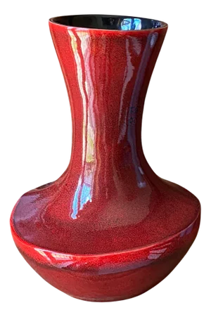 Enameled Ceramic Vase by Jean de Lespinasse, 1950s