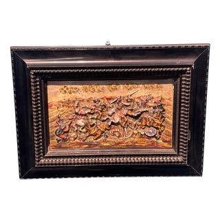 Antique Capodimonte Ceramic Plaque, Naples, 1800 For Sale