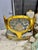 Textile French Louis XV Blue Accent Chair With Gold Leaf For Sale - Image 7 of 12