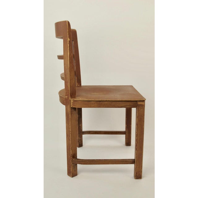 Early Modernistic Wooden Chairs, Austria, 1925, Set of 3 For Sale - Image 6 of 18
