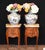 Ceramic Chinese Qianlong Hand Painted Porcelain Vases, Set of 2 For Sale - Image 7 of 12