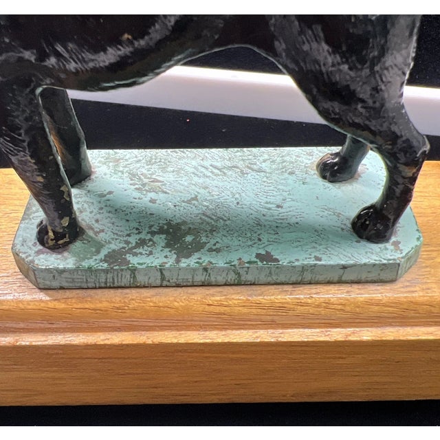 Lejeune Enamelled Black Labrador Large W/ Pheasant Car Mascot For Sale - Image 9 of 9