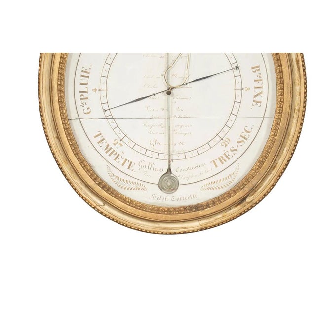 Louis XVI Giltwood Barometer For Sale - Image 4 of 6