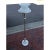 1930s Art Deco Slivered Metal Torchiere & Milk Glass Diffuser For Sale - Image 13 of 13