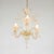 Baroque Vintage Traditional Floral Three-Arm 24k Gold Infused Murano Glass Chandelier For Sale - Image 3 of 12