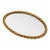 Vintage Hollywood Regency Gold-Tone Braided Rope Mirrored Vanity Tray For Sale