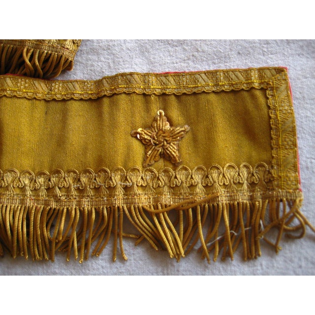 French Metallic Trim and Stars Alter Ornement 19 Century For Sale - Image 4 of 7