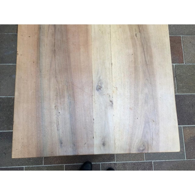 Natural Wooden Table Turned Legs and Drawers Chairish