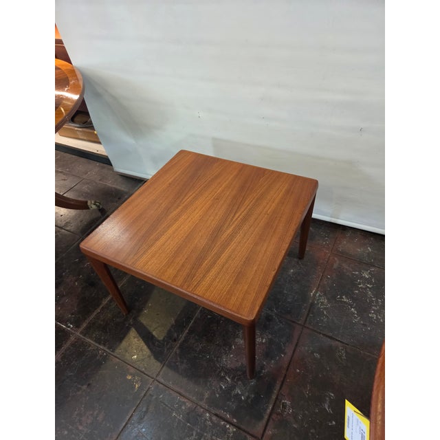 Wood Danish Modern Mid-Century Teak Side Table Coffee Table For Sale - Image 7 of 11