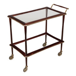 Mid Century Italian Bar Cart by Ico Parisi For Sale