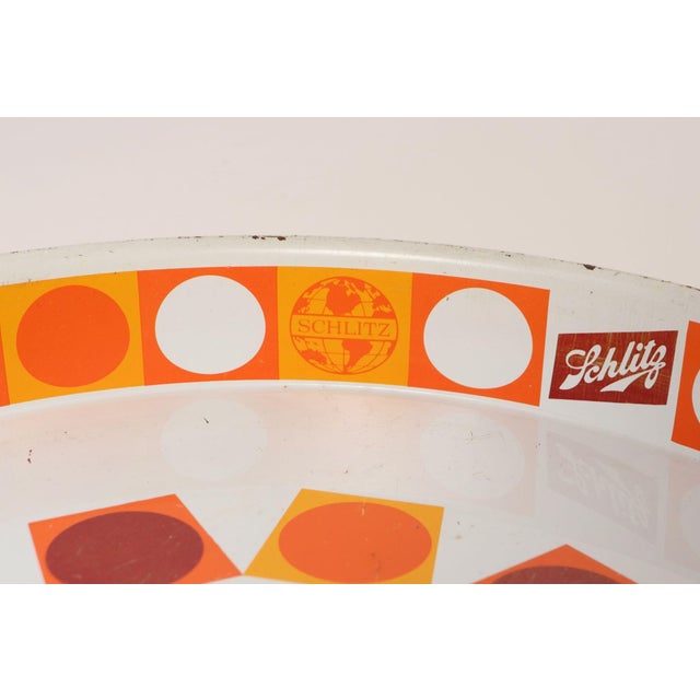 Mid-Century American Modern Schlitz Enameled Metal Beer Tray For Sale - Image 18 of 18