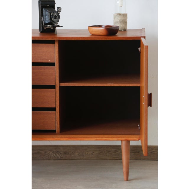 Vintage Scandinavian Sideboard in Teak from Bakelite Workshop, 1960s For Sale - Image 9 of 17