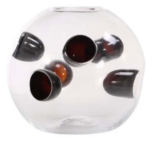 1980s Rare Murano Glass Vase by Vistosi