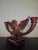 This black forest style sculpture is made on Germany and represent a Swan opwn arms and candle holder ,each side holds 3...