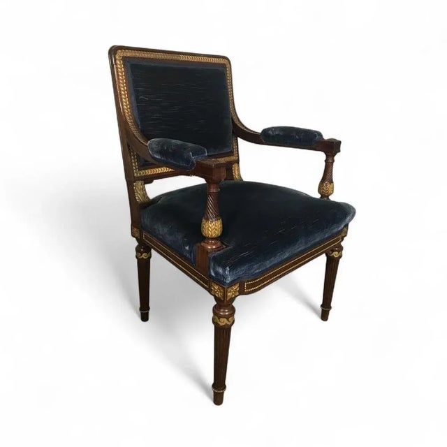 Louis XVI Style Armchairs, France, 1880s, Set of 2 For Sale - Image 6 of 11