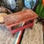 Up for consideration is a beautiful vintage red wooden miniature stool. This would look lovely in your home, and it is a...