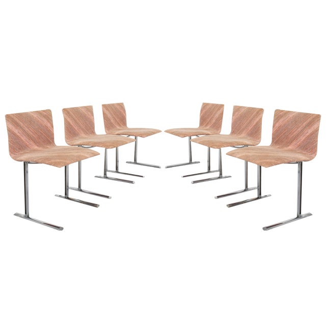 Missoni Fabric Chairs by Offredi for Saporiti, Set of 6 For Sale