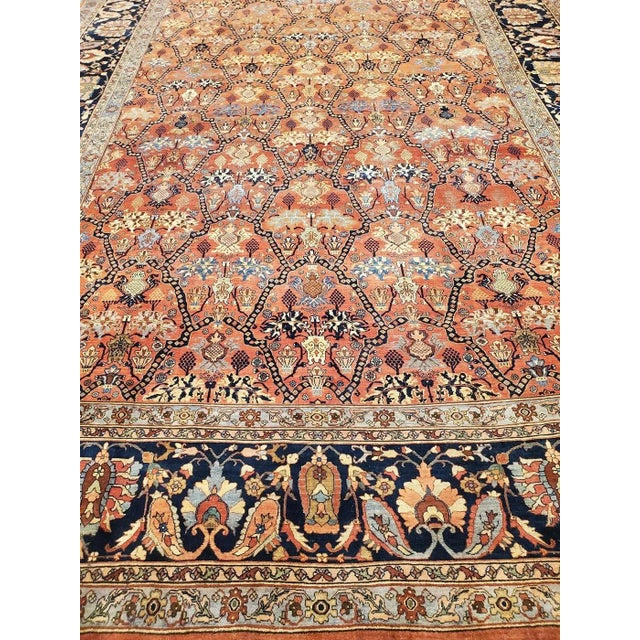 Early 20th Century Antique Bidjar Rug 11'10" X 18'06" For Sale - Image 4 of 6