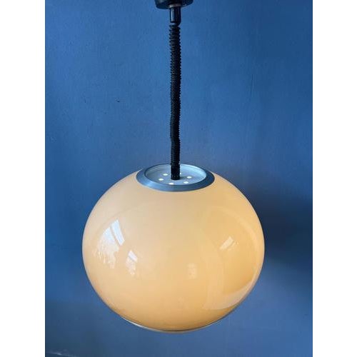 Vintage Space Age Mushroom Pendant Lamp from Dijkstra For Sale - Image 5 of 13