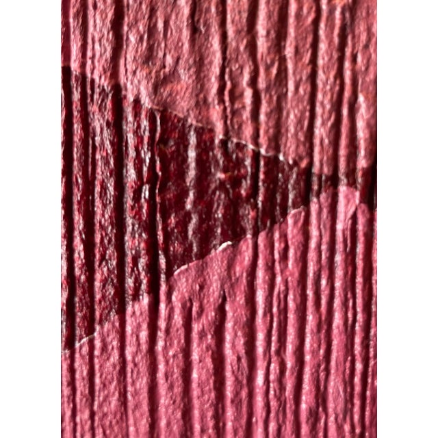 2020s 2025 "Primula" Contemporary Abstract Painting on Canvas by Artist r.k. Red For Sale - Image 5 of 5