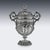 Antique Italian Silver Repoussé & Chased Covered Urn, 1870s For Sale - Image 4 of 18