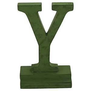 Green Vintage Letter "Y"
