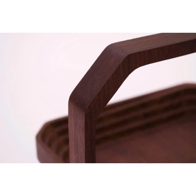 Brown Vintage De Bastiani Collapsible Wooden Basket For Sale - Image 8 of 13