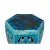 Ceramic Clay Green Turquoise Glaze Hexagon Motif Garden Stool Table For Sale - Image 4 of 6