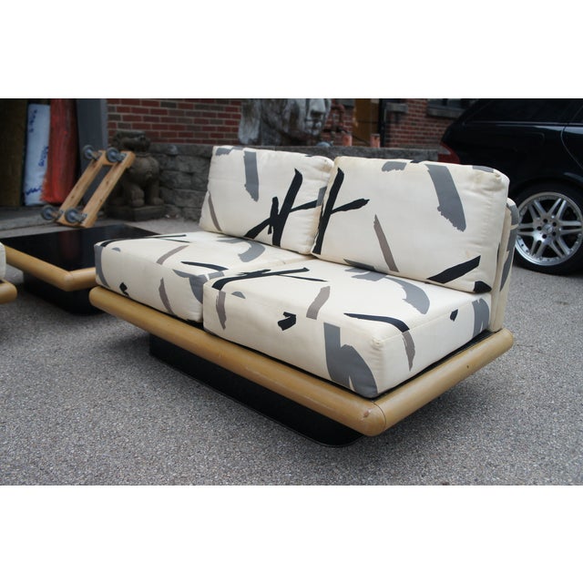 White Mid Century Modern Milo Baughman Thayer Coggin Platform Sofas & Coffee Tables For Sale - Image 8 of 18
