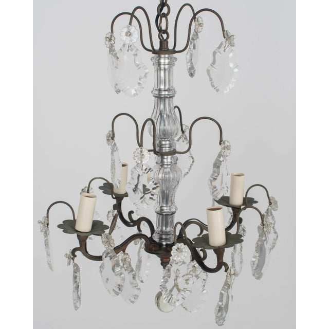 French Louis XV Style Crystal Chandelier For Sale - Image 12 of 16