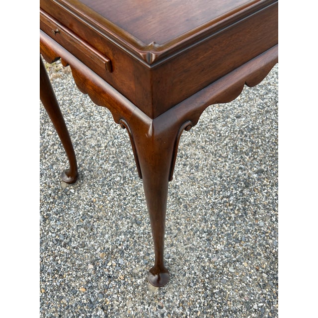 Wood Kittinger Colonial Williamsburg Mahogany Tea Table For Sale - Image 7 of 10