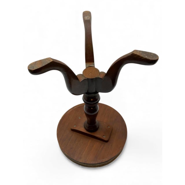 Vintage Wooden Accent Table With Brass Gallery Very Elegant by Schott Furniture. For Sale - Image 4 of 5