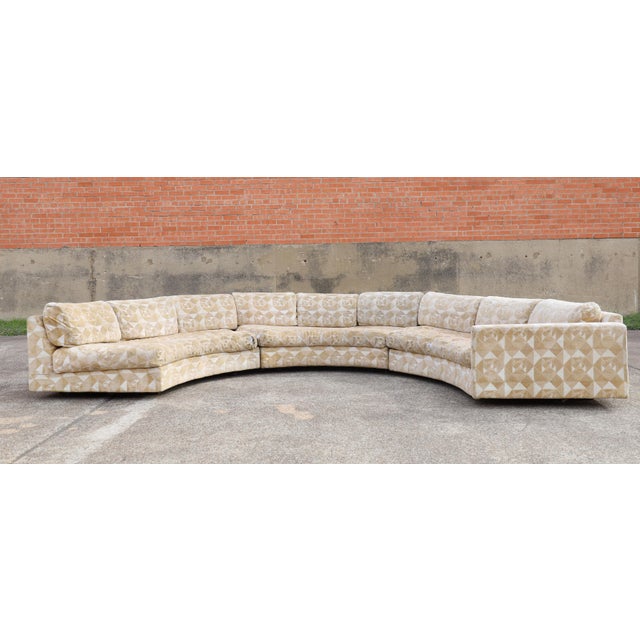 1960s Adrian Pearsall Semi-Circle Sectional Sofa For Sale - Image 5 of 6