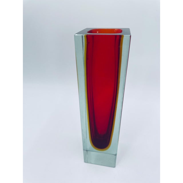 Seguso Vetri d'Arte Sommerso Murano Glass Wazon Vase from Seguso Vetri d'Arte, 1965 For Sale - Image 4 of 8