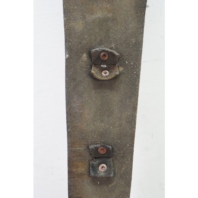 Antique Swiss Forged Iron Graduated Cow Sleigh Bells on Leather Strap 23" For Sale - Image 13 of 13