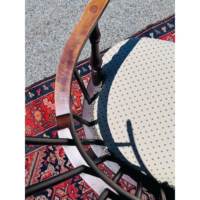Vintage Mid-19th C. High-Back Windsor Style Chair For Sale - Image 12 of 12