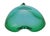 Modern Mid 20th Century Modern Green Blue Glass Heart Shape Large Bowl For Sale - Image 3 of 3