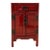 Red Nightstand or Accent Table With 1 Drawer and Cabinet For Sale