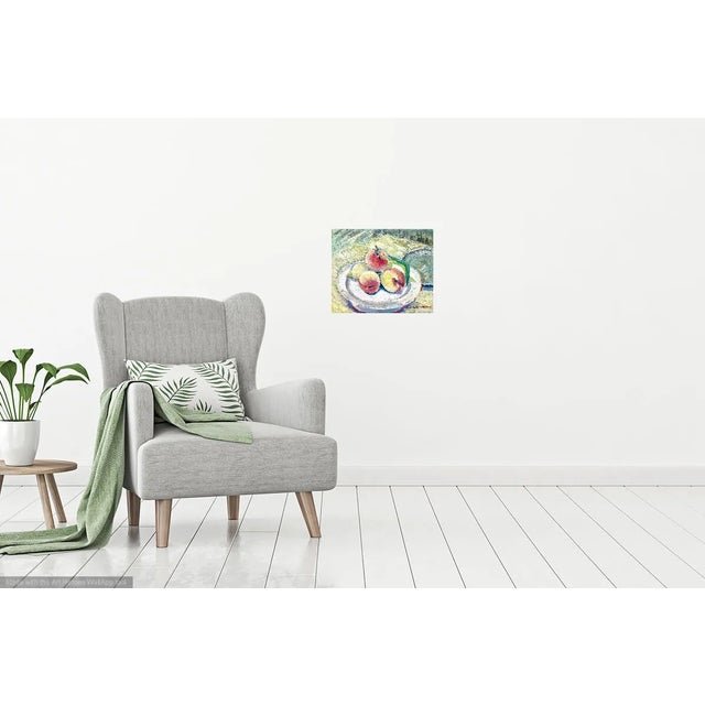 Trois Peches (Three Peaches) Still Life For Sale - Image 4 of 5