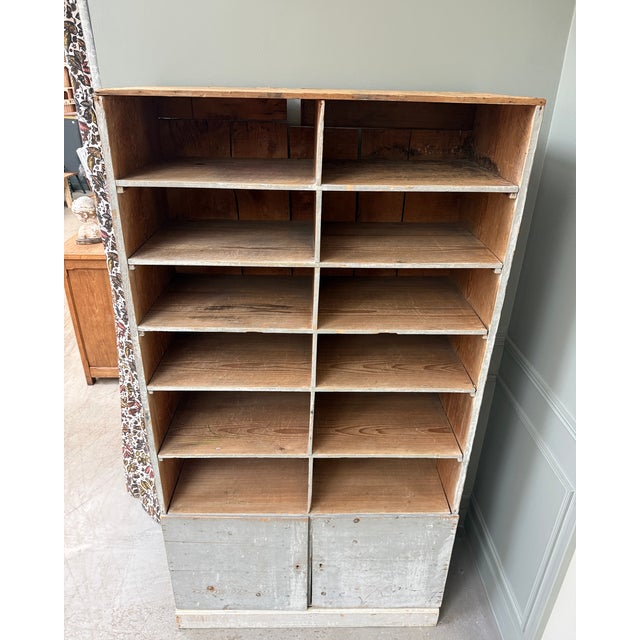 Pine Locker-Style Cabinet, 1950s For Sale - Image 9 of 14