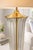Neoclassical 1980s Tall Neoclassical Fluted Crystal Table Lamp With Brass Base – Estate of Linda W., Springville Ca For Sale - Image 3 of 12