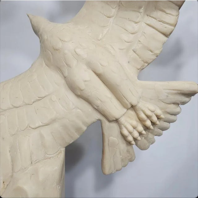 Ivory Monumental Flying Birds Sculpture For Sale - Image 8 of 12
