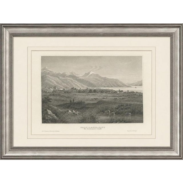 Black Joseph Meyer and Hermann Meyer, Salt Lake City Mormon Settlement, 1850, Steel Engraving For Sale - Image 8 of 9