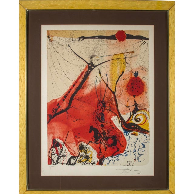 1970s Modern Salvador Dalí­ Surrealist Signed and Numbered Original Work on Paper For Sale - Image 5 of 12