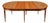 Louis XVI Style Extendable Dining Table in Mahogany, Leather and Brass, 1970s For Sale