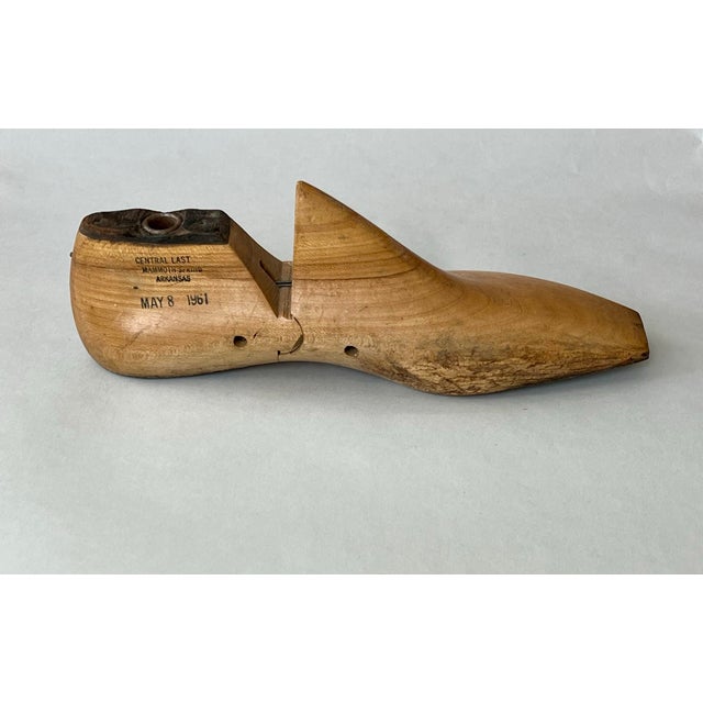 Mid-Century Modern Vintage Mid Century Wood Shoe Mold For Sale - Image 3 of 6