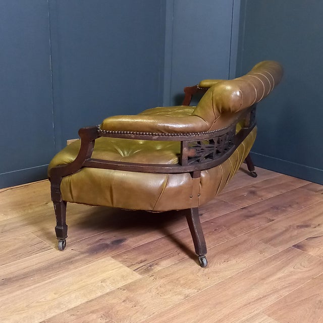 Victorian Chesterfield Reading Bench For Sale - Image 11 of 16