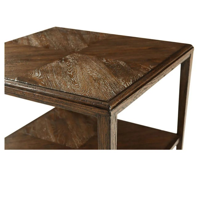 Not Yet Made - Made To Order Dark Oak Rustic End Tables - a Pair For Sale - Image 5 of 6