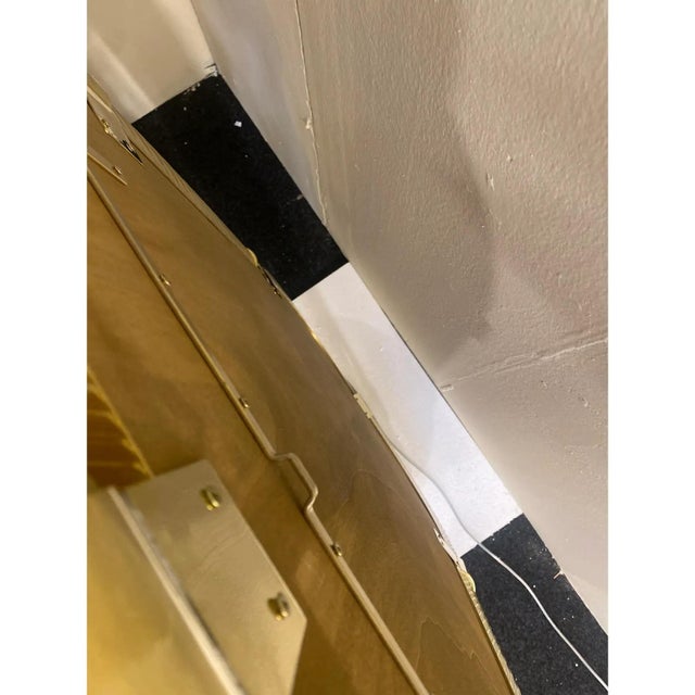 Torciglione Gold Murano Glass Wall Mirror by Simoeng For Sale - Image 4 of 11