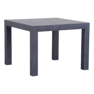 Sanibel Raffia Game Table - Blue For Sale